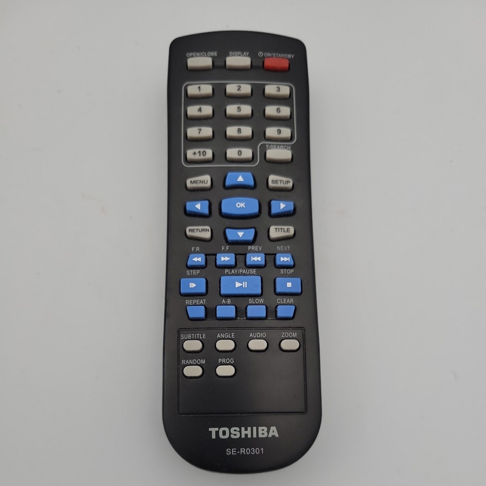 Toshiba SE-R0301 DVD Remote SD4100 SD4100KU SD4200 SD4300 SD4300KU Black